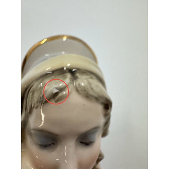 VTG Italian Bust glazed Madonna Virgin Mary Baby Jesus Italy 668 Statue Catholic - Picture 9 of 13